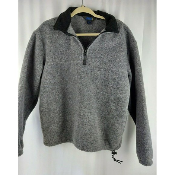 J crew Other - J.Crew Men's Fleece Quater Zip Pullover Sweater In Gray Size Small